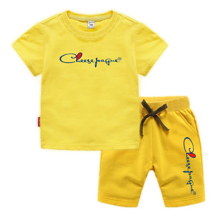 Children&#039;s Sets Summer Suit Clothes Cotton New Baby Short Sleeve Shorts Clothing Boys&#039; Clothes New Girls&#039; Baby Summer Casual Set