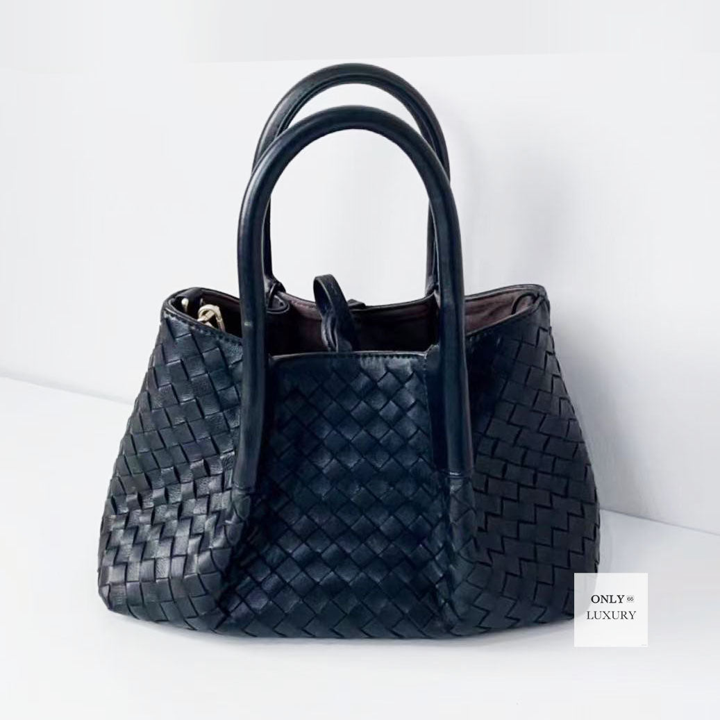 Luxury designer woven knitting patchwork lambskin shoulder bag crossbody hobo bags genuine leather clutch intrecciato fashion women purse lady walle