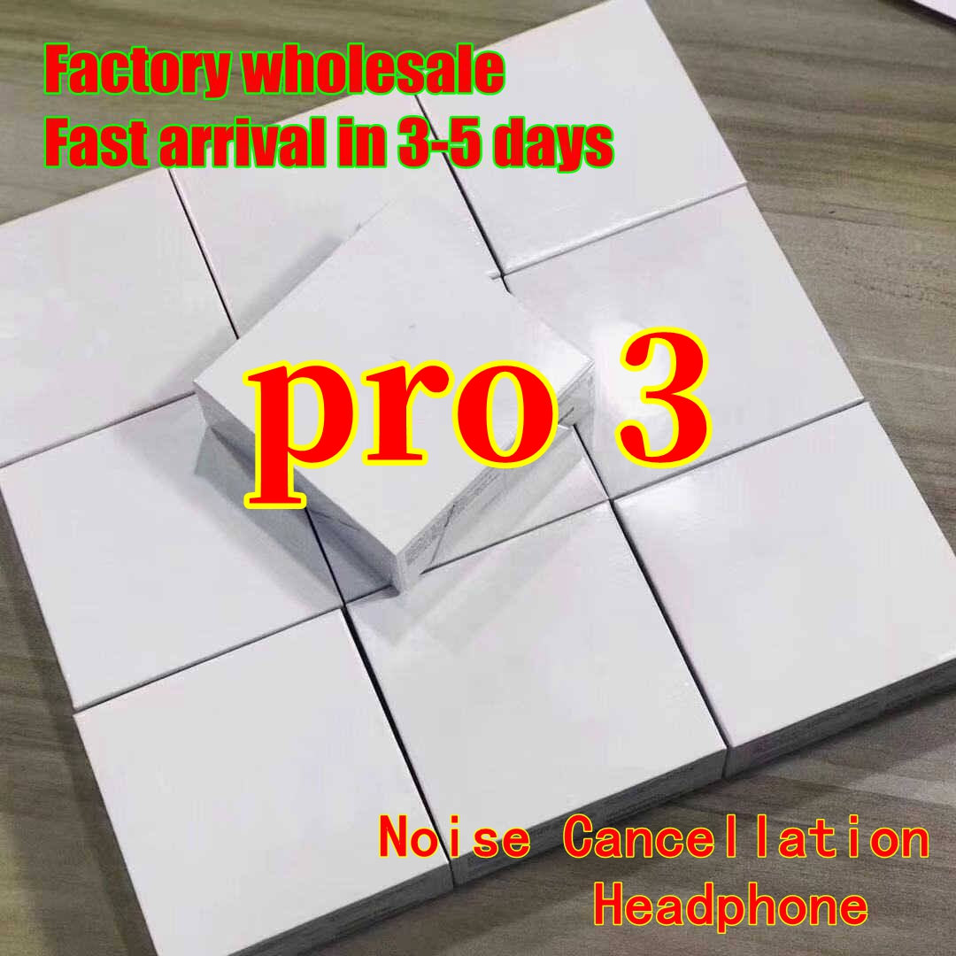 NEWEST Top Quality PRO3 True noise reduction function TWS Pro2 Wireless Bolutooth Earphones ANC Wholesale GPS rename EarBuds with Wireless charging