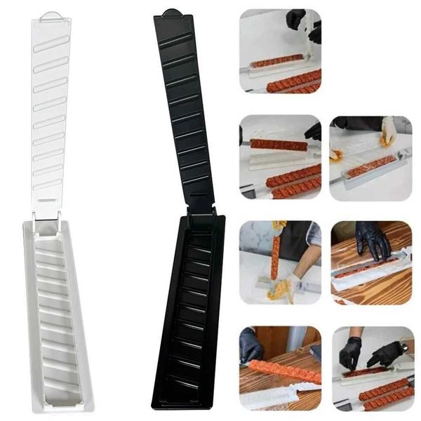 Kebab Maker Mod Single Row Kebab Maker BBQ Meat Skewer Hine BBQ Gadget Plastic Kebab Press Mod Camping Picnic Accessories Y250117