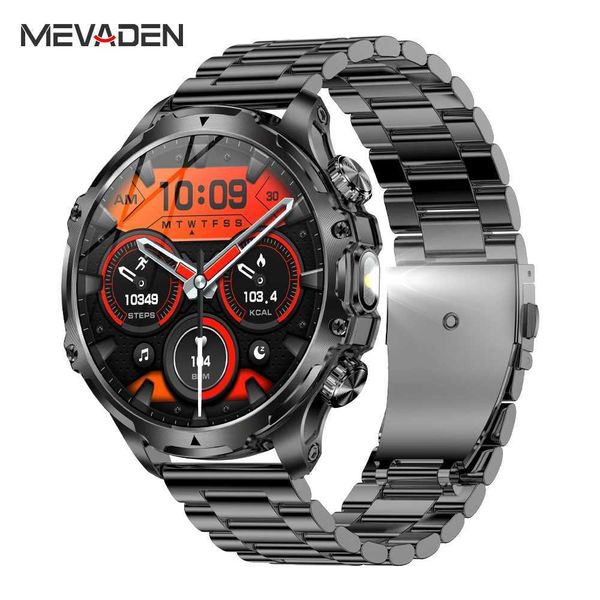 Smart Watches MEVADEN 1.8 Large Screen Smart Watch Bluetooth Call Flash 700mAh Outdoor Sports Health Monitor Android iOS Smart Watch CL24122