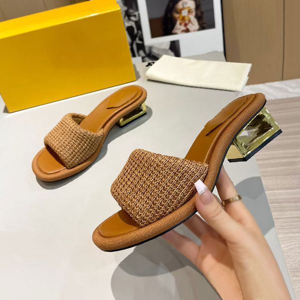 Summer women fashionable sandals designer comfortable open toe slippers outdoor casual beach high heels