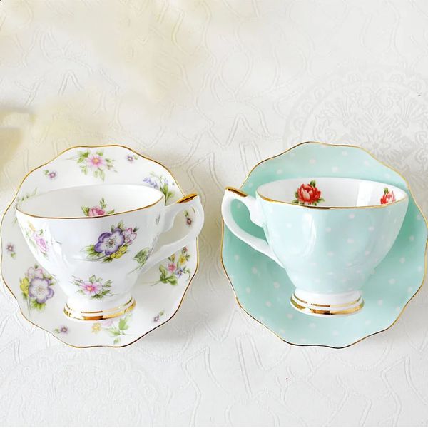 European Bone china coffee set Creative simple ceramic porcelain dish Afternoon tea milk cup 200ML 240827