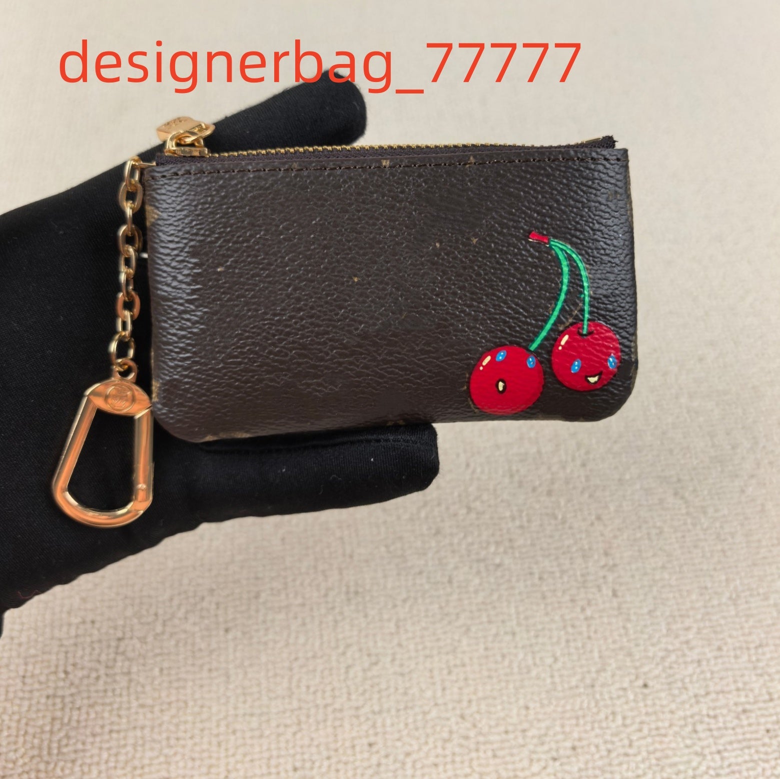 high quality Mini Key Wallets Womens Mens Credit Card Holder Coin Purse M62650 With box and dust bag handbag wallet Cherry Wallet