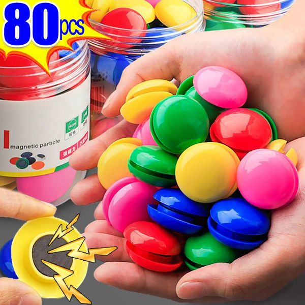 Magnetic Bead Round Refrigerator Fridge Whiteboard Magnets Buttons for Office School Home Room DIY Decoration Magnetic Studs 240806