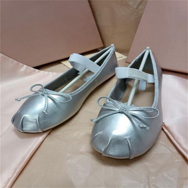 Designer Paris Ballet Fashion Professional Dance Shoes dress women shoes classic Platform Bowknot Shallow Mouth Single Shoe luxury high qual