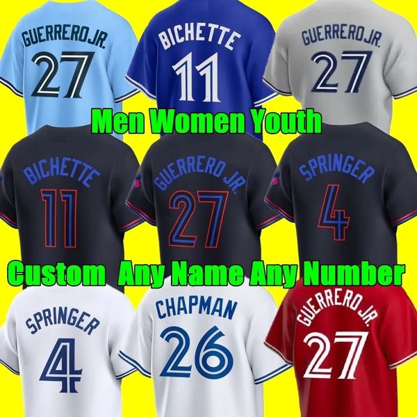 Andres Gimenez Blue Jays Baseball Jersey Vladimir Guerrero Jr. George Springer Daulton Varsho Ernie Clement Davis Schneider Alejandro Kirk M