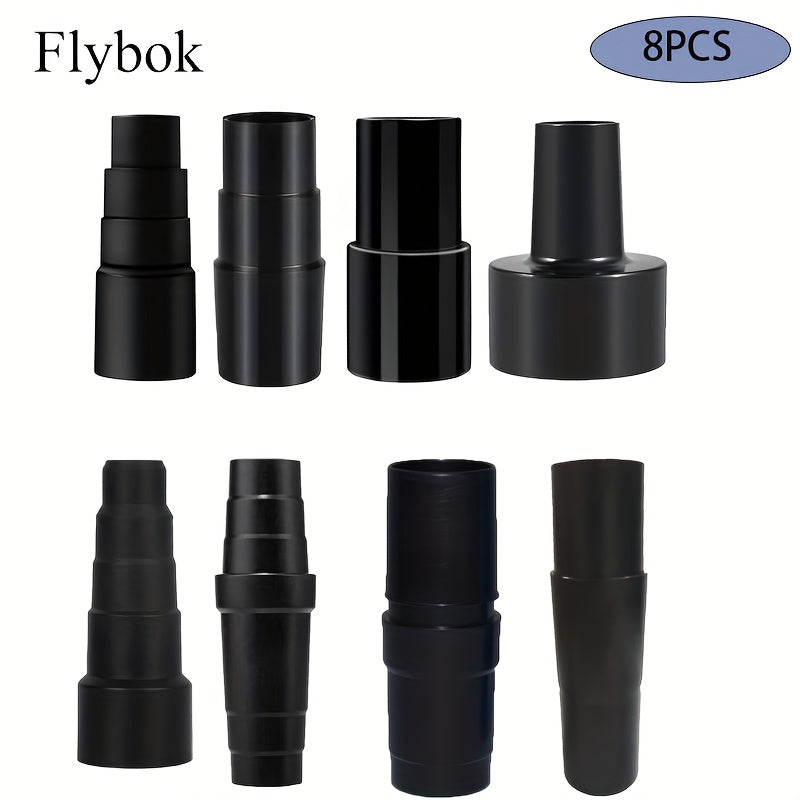 TEMU Flybok 8pcs Universal Plastic Vacuum Hose Connectors Decelerate 1-1-4 Inch (. 3.2cm) To Fit Vacuum Cleaner Accessory Kit Adapter Wet And Dry