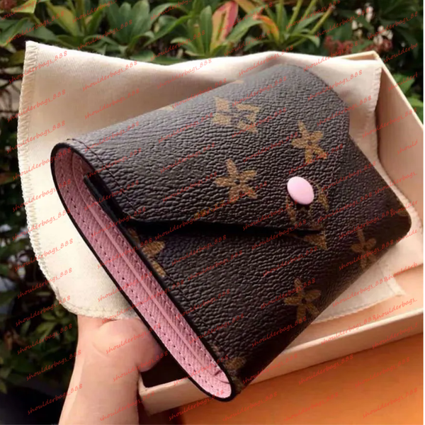 Wallets Holders Designer wallets for women Coin Purse Small Wallet victorine Woman Card Holder Luxury Brown Flower Short Wallets Mini Wallet