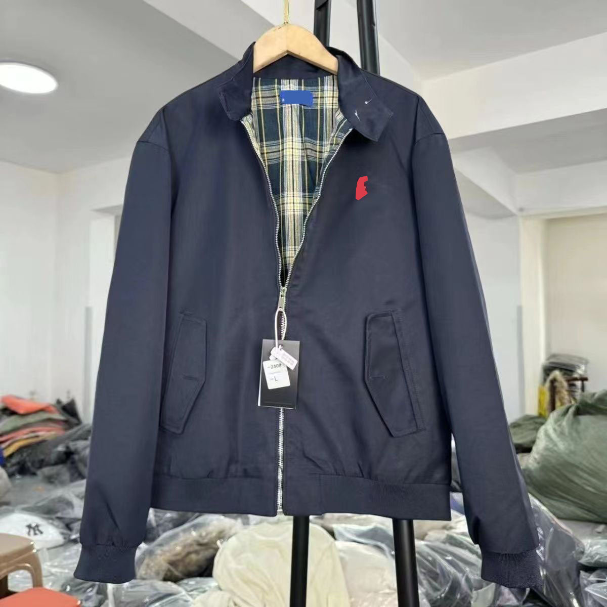 Fashion Men Designer Polo Horse Embroidered Bedford Jacket Outerwear windbreaker twill jackets Casual Zipper Outdoor Coat big size