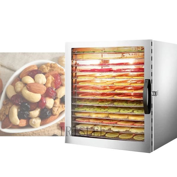 10 Trays Food Dehydrator Snacks Dehydration Dryer Fruit Vegetable Herb Meat Drying Machine 110V 220V
