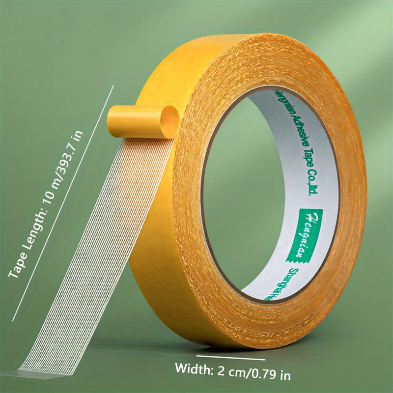 TEMU 1 Roll 1-2-5cm Width Double-sided Mesh Adhesive Tape - Strong-sticky High Quality Plastic Duct Tape For Plastic , Crafting, Scrapbooking & Diy