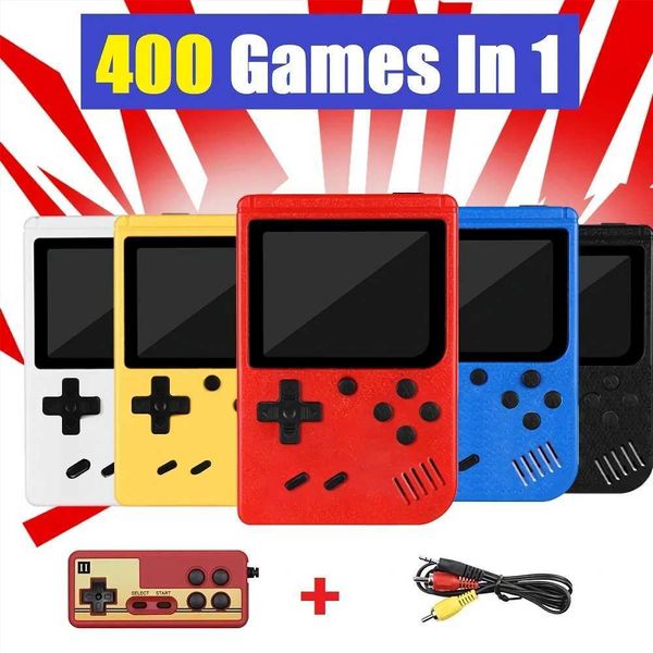 Máquina de jogo Novo embutido 400 em 1 console de videogames retrô de 3,0 polegadas LCD SN SN Pocket Pocket Mini Game Player For Kids Boys G