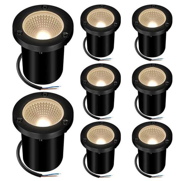 Outdoor In-ground Light LED Underground Lamp 10W IP65 Waterproof Garden Path Step Deck Landscape Lighting Spotlight Warm White CL240813