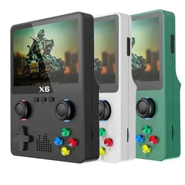 X6 Retro Video Game Console Portable Handheld Game Player Pocket Video Player 3.5-inch IPS Screen Player Game Console Gift X241121
