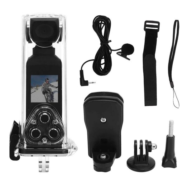 Sports Action Video Cameras Pocket Camera 4K HD 270 Rotatable Anti Shaking Wifi with Mic Clip for Outdoor Riding Diving Shooting new CL25020