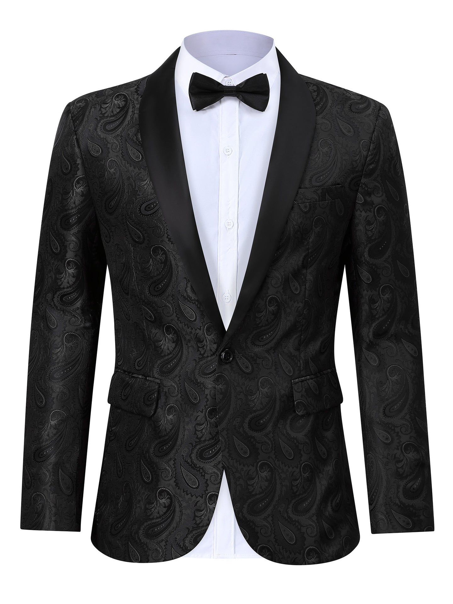 H854Men&#039;s spring and autumn youth double-breasted suit jacket