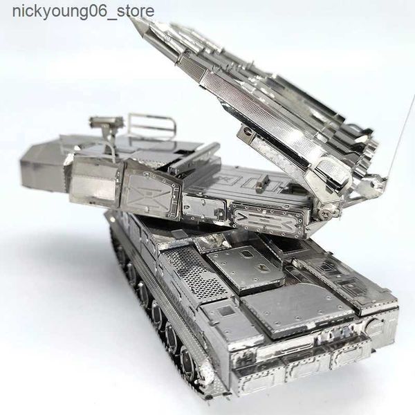 3D Puzzles MMZ MODEL 3D Metal Puzzle BUK Air Defense Missile Assembly Metal Model kit DIY 3D Laser Cut Model Toys Gift for Adult L240910