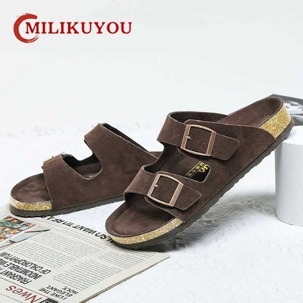 Slippers Brand Summer Mens Sandals IG High quality Outdoor Beach Zapatos ombre Durable Non slip Luxury Soes qwertyui45 H241109 7N08