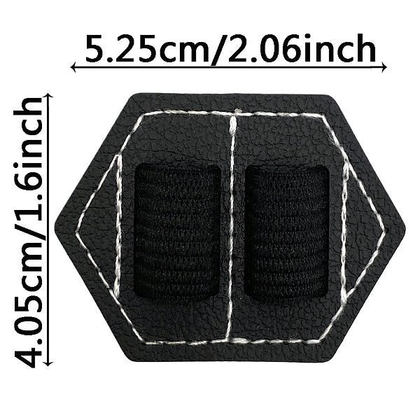 Self-adhesive Leather Pen Holder for Notebook