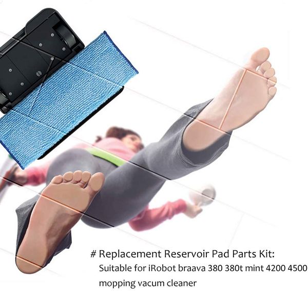 Mop Cloths For iRobot Braava 320 380 380T Mint 4200 5200 5200C Robot Vacuum Cleaner Parts Water Wick Cap Wet Tray Accessories