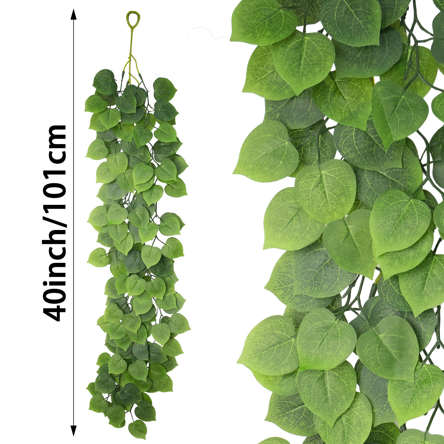 Artificial Apple Leaves Vines Greenery Garland Fake Hanging Leaves for Wedding Party Garden Home Kitchen Office Wall Decorations