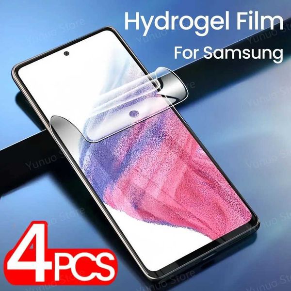 New Arrival 4PCS Soft Front Film For Galaxy A55 A53 A51 A73 A72 A71 5G Hydrogel Film Screen Protector On A55 T250116