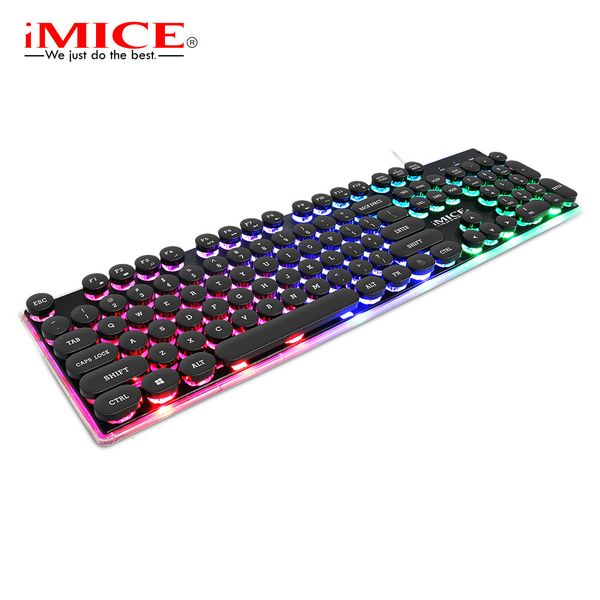 IMICE AK-700 Color Light Gaming Punk Spanish Keyboard