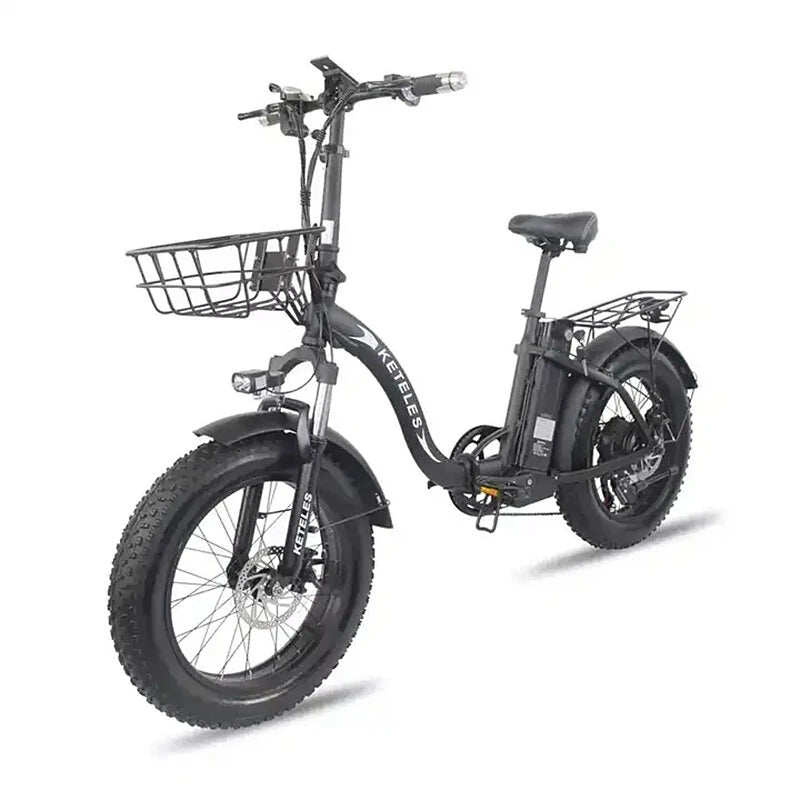 [EU DIRECT] KETELES KF9 Electric Bike 48V 35AH Battery 1000W Motor Recommended Top Speed 25KM-H 20inch Tires Oil Brake C