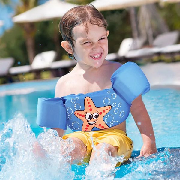Baby Float Cartoon Arm Sleeve Life Jacket Swimsuit Foam Safety Swimming Training Floating Pool Float Swimming Ring puddle jumper 250117