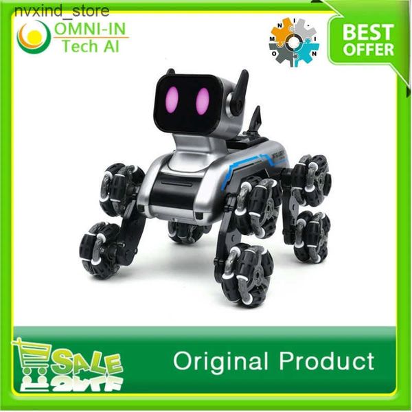Electronics Robots Stunt Eight-wheel electric intelligent robot dog remote control car toy gesture sensing childrens gift J241203