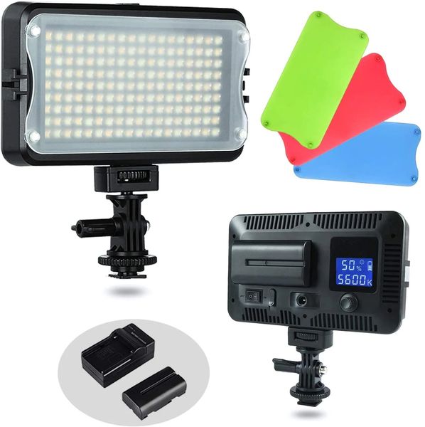 Professional Photography LED Light Variable Brightness and Color Temperature Power 12W with LCD Display LED Beauty Video Light High Brightne