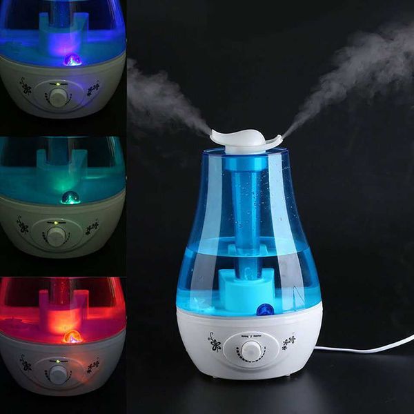 Humidifiers 3000ML Ultrasonic Air Humidifier Double Sprayers Big Mist Volume Fog Mist Maker Essential Oil Diffuser For Home Office Baby Room