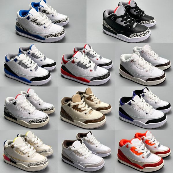 Kids Shoes 3s Baskeball Designer 3 Baby Sneakers Boys Girls Toddlers Sport Shoe III Kid Youth Infants Trainers Children Outdoor Running Snea