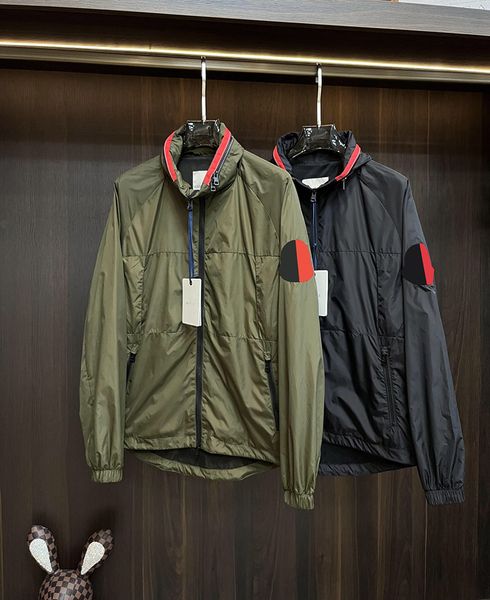 Mens Jacke spring summer Hooded Jackets Womens Outerwear Embroidered Badge Casual Street Coats France Brand Windbreaker Sun Protection size