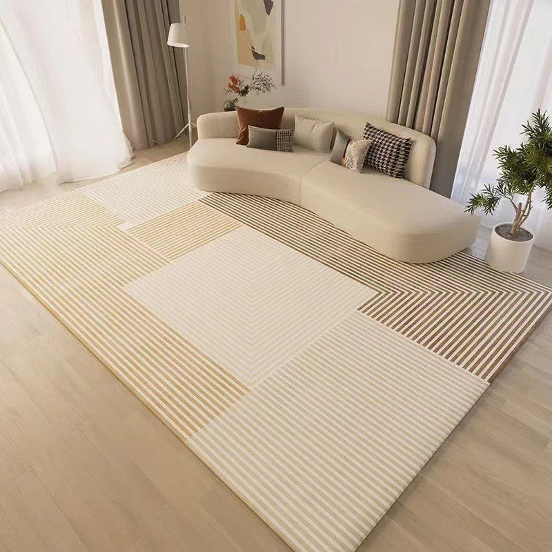5120-599-Decoration Modern Bedroom Floor Mats Solid Color Sofa Table Carpets Large Light Luxury