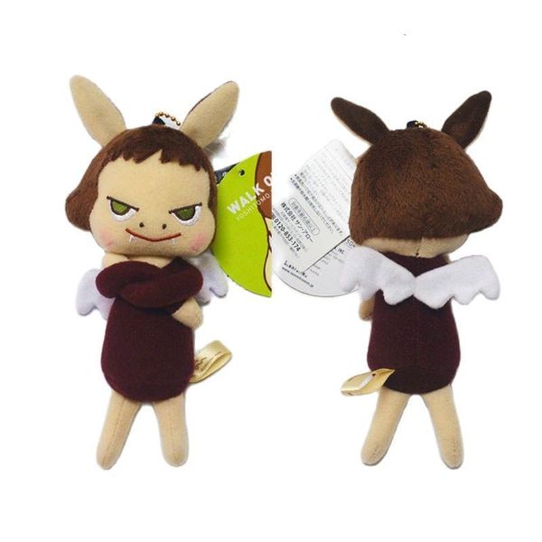 Dolls Original Cute 17cm Yoshito Nara Stuffed Plush Toy Small Devil Angel Doll Pendant Gifts 230829