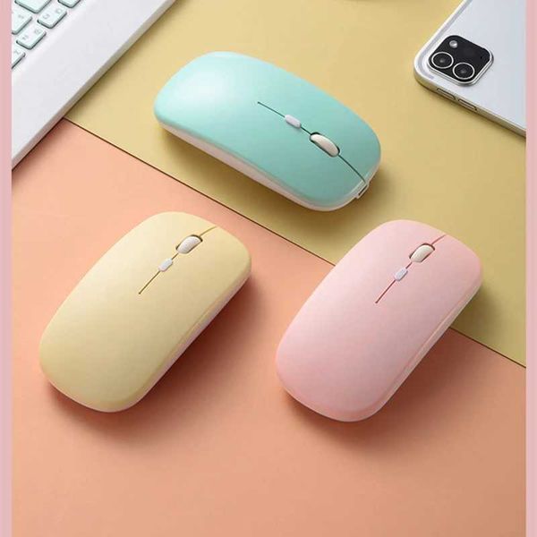 Rechargeable Wireless Bluetooth Mouse For iPad Pro 11 12.9 Air 5 4 2.4G USB Mice For Android Windows Tablet Laptop Notebook PC M240820