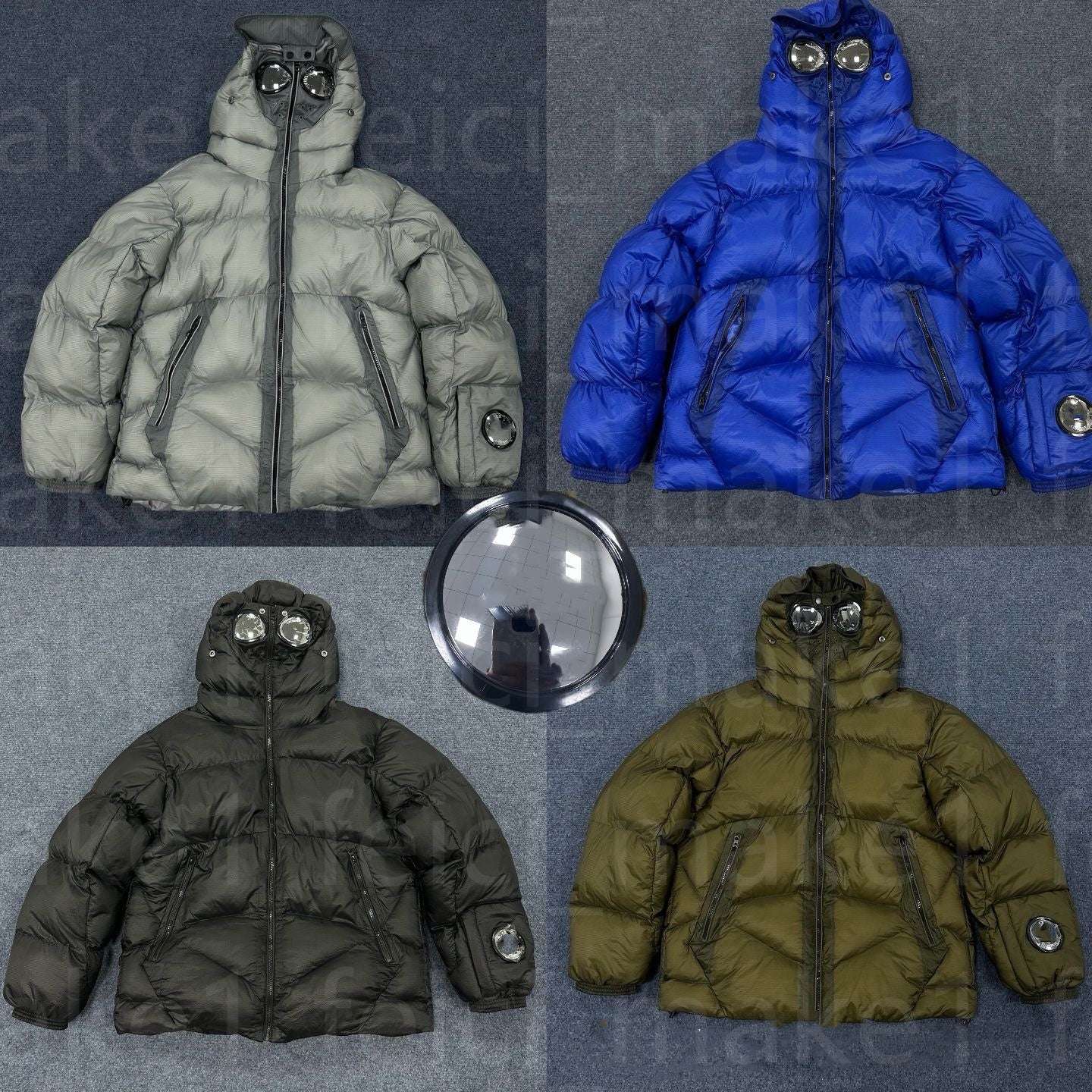 Designer Puffer Jacket Mens Goggle Coat Winter Jacket Hooded Overshirt Warm Down Jackets Parka Winterjacke Men Windbreaker Outerwear