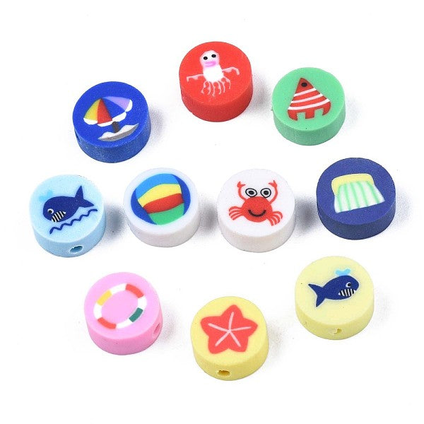 Summer Style Handmade Polymer Clay Beads