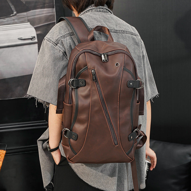 Factory outlet brand bag original design crazys horses leather backpack Crazy Horse retro old men and women backpacks Fashionable men handbag 7309