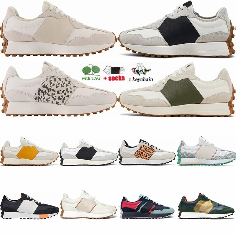 327 Designer Shoes For Men Women Shock Absorbing Running Walking Sneakers Moonbeam Outerspace Sea Salt Golden Hour Team Away Grey 327S Mens Trainers