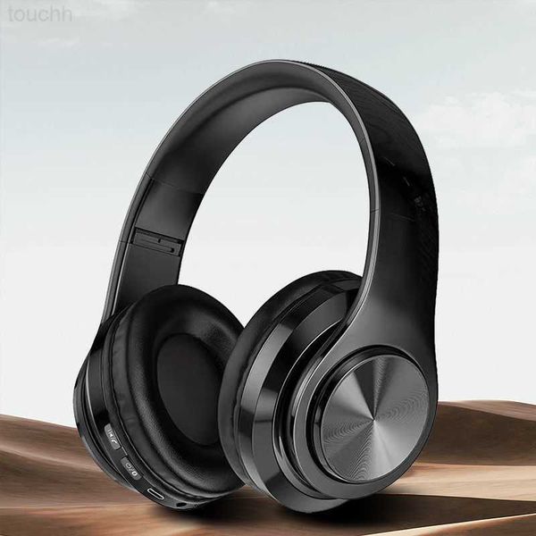 Cell Phone Earphones Wireless Bluetooth 5.0 Headphone With Microphone On-Ear Headset Stereo Sound Earphones Sports Gaming Foldable Headphone
