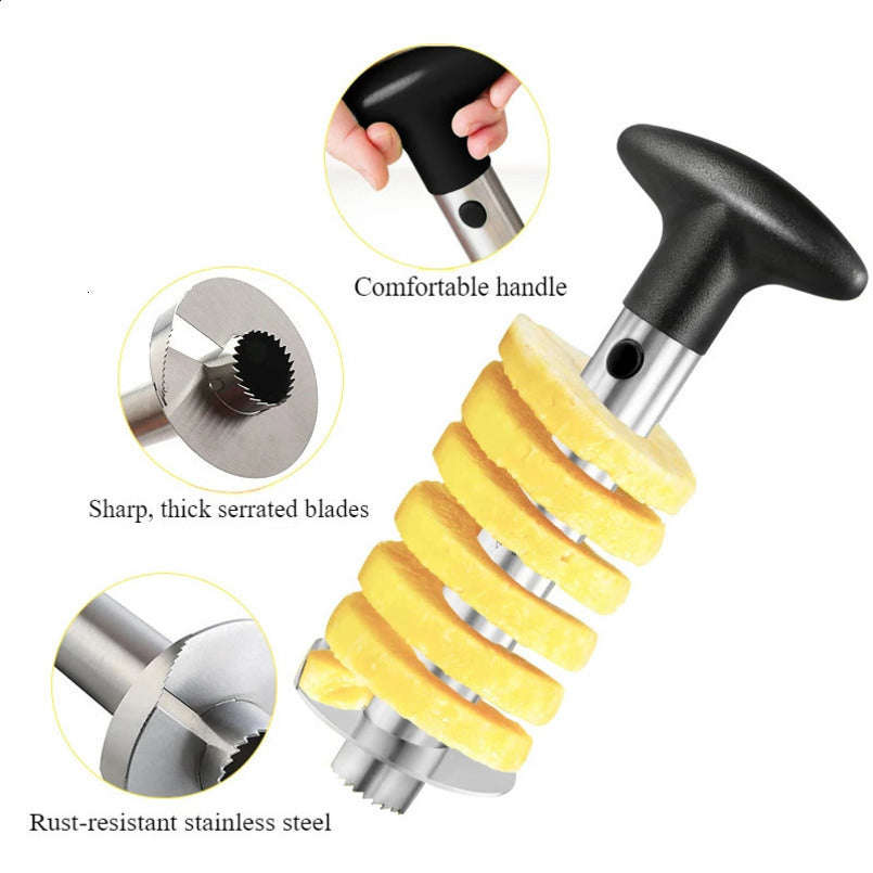 1PC Multi-functional Stainless Steel Pineapple Cutter Pineapple Peeler Taking Meat Peeling Splitter Kichen Accessories Gadgets 250408