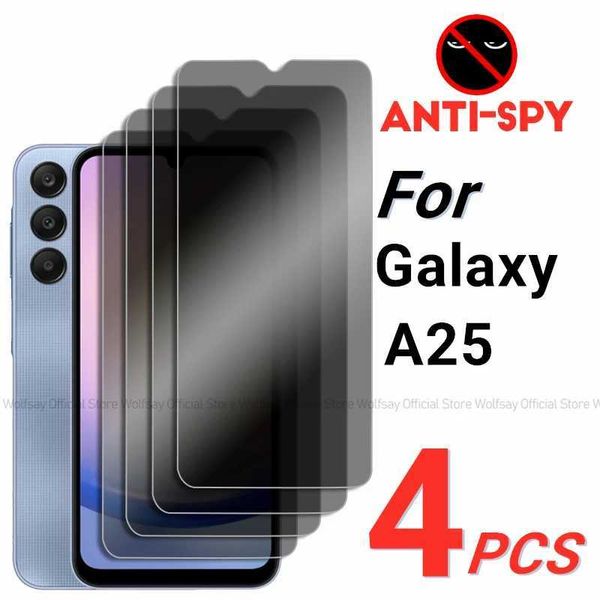 Cell Phone Screen Protectors 2-4PCS Privacy Screen Protector For Samsung Galaxy A25 Anti-Spy Tempered Glass Samsung Galaxy A25 Phone Glass S