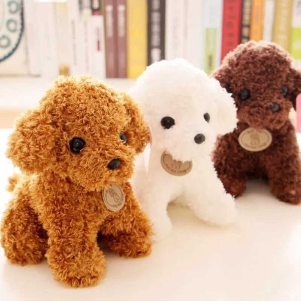 Plush Dolls Cute Curly Teddy Dog Plush Toy Lucky Simulation Teddy Doll Stuffed Soft Animal Toy Childrens Birthday Gift Q241114