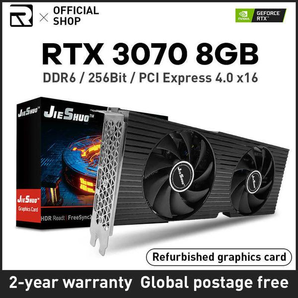 Refurbished Rtx 3070 8gb Graphics Cards Nvidia Rtx3070 8GB Gaming Video Card 8pin Computer Gpu Game graphics card