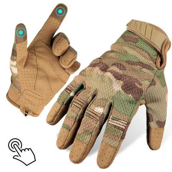 Sports Gloves Tactical Gloves Outdoor Multifunctional Camouflage Protective Gloves Mountaineering Rock Climbing Cycling Sports Tactical Glov