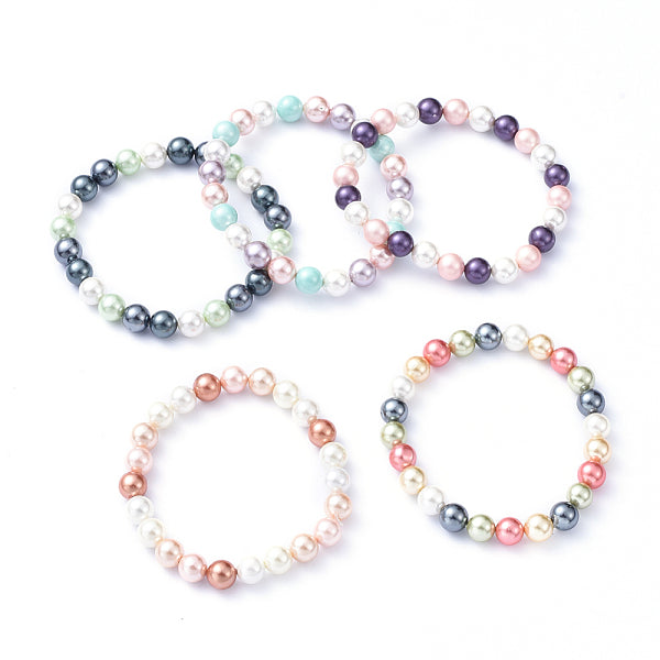 Perles de perles shell étirer bracelets