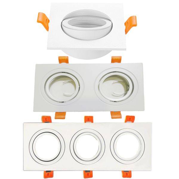 MR16 Lighting Accessories Cup Bracket Spot Light Brackets Face Ring GU10 Lamp Cups Bracketr Car Aluminum Face Ring Embedded Ceiling Light Ho